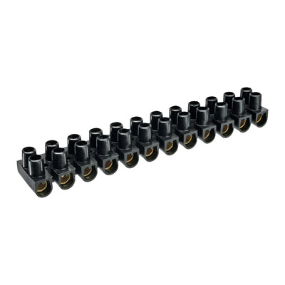 InLine® Lüsterklemme 6mm², 12er Reihe, schwarz, 10 Stück von InLine®
