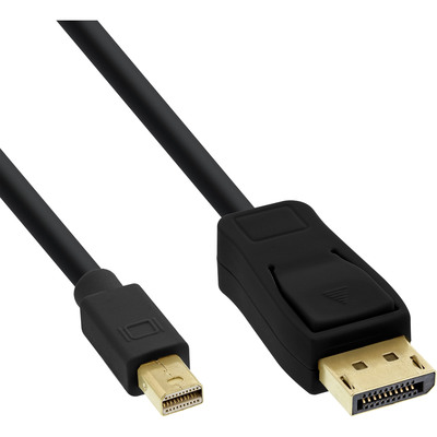 InLine® Mini DisplayPort zu DisplayPort Kabel, schwarz, 1m von InLine®
