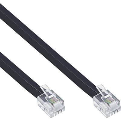 InLine® Modularkabel RJ11, Stecker / Stecker, 4adrig, 6P4C, 15m von InLine®