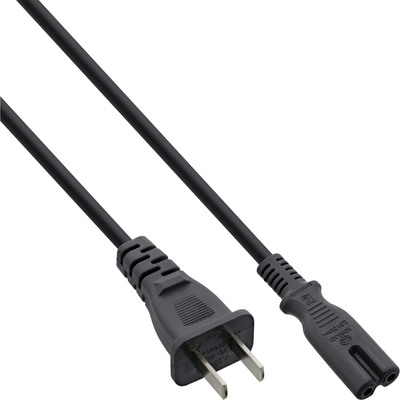 InLine® Netzkabel, Netzstecker China auf Euro 8 C7 Stecker, schwarz, 1,8m von InLine®