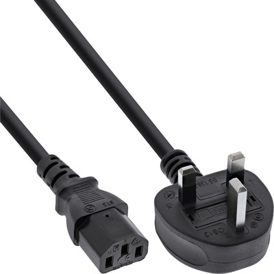 InLine® Netzkabel, Netzstecker England auf Kaltgerätestecker C13, 1,0m von InLine®