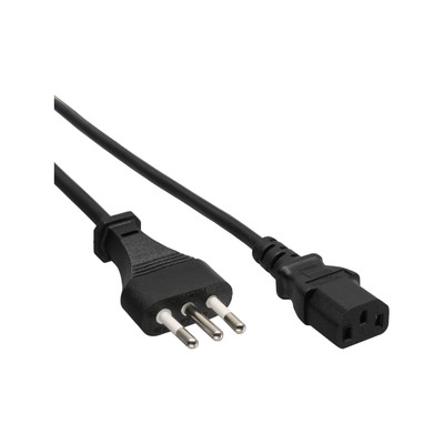 InLine® Netzkabel, Netzstecker Italien auf Kaltgerätestecker C13, 3,0m von InLine®