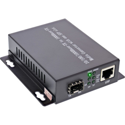 InLine® Netzwerk Media Konverter 10/100/1000Mb/s TP zu SFP LWL, SM, 20km von InLine®