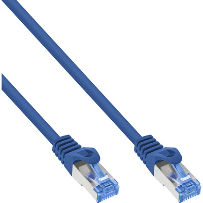 InLine® Patchkabel, Cat.6A, S/FTP, TPE (LSZH), CCA, blau, 1m von InLine®