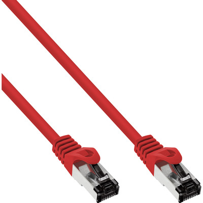 InLine® Patchkabel, S/FTP (PiMf), Cat.8.1, 2000MHz, halogenfrei, rot, 3m von InLine®