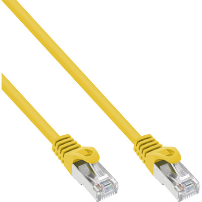 InLine® Patchkabel, SF/UTP, Cat.5e, gelb, 0,25m von InLine®
