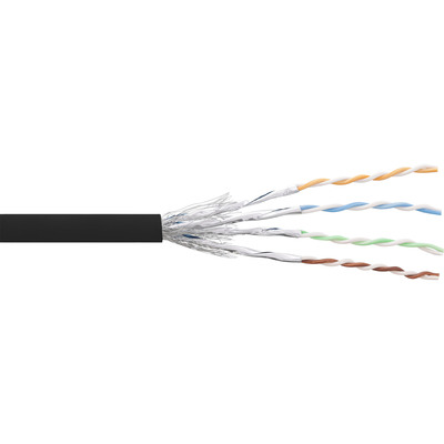 InLine® Patchkabel Cat.6 S/FTP (PiMf), schwarz, AWG27, PVC, CU, 100m von InLine®