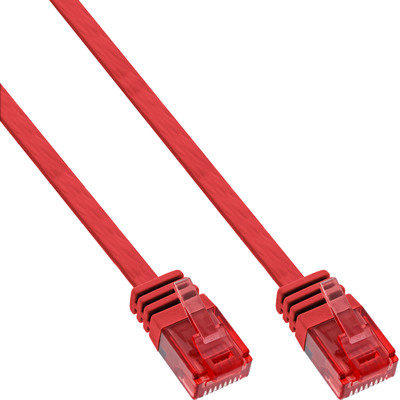 InLine® Patchkabel flach, U/UTP, Cat.6, rot, 1,5m von InLine®