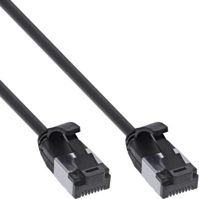 InLine® Patchkabel slim, U/FTP, Cat.8.1, TPE halogenfrei, schwarz, 10m von InLine®