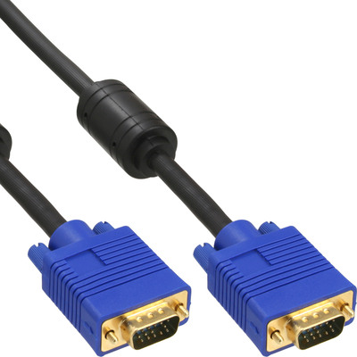 InLine® S-VGA Kabel Premium, 15pol HD Stecker / Stecker, schwarz, 7m von InLine®