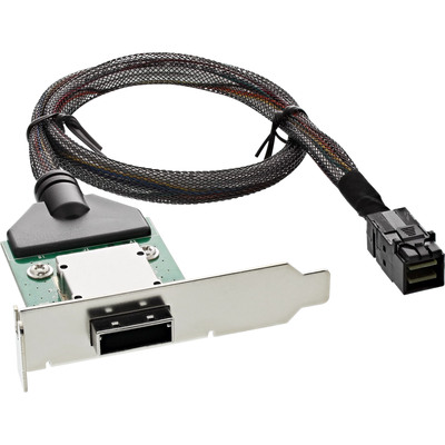 InLine® SAS HD LP PCI Slotblech m. Kabel, ext. SFF-8088 auf int. SFF-8643, 0,5m von InLine®