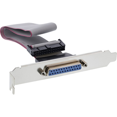 InLine® Slotblech Parallel, mit 25pol Sub D BU an 26pol BU-Leiste, 0,5m von InLine®