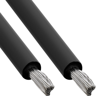 InLine® Solar Installationskabel Meterware H1Z2Z2-K 4mm² schwarz 25m von InLine®