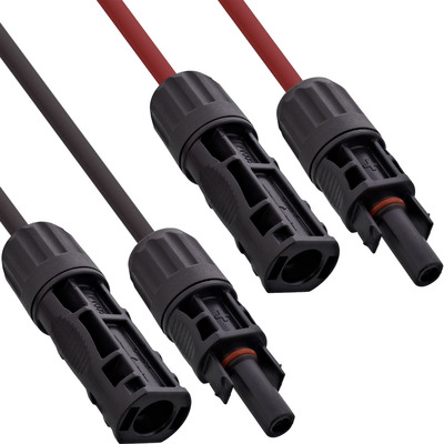 InLine® Solarkabel Verlängerungs-Set inkl. Solarstecker 4mm² schwarz/rot 3m von InLine®