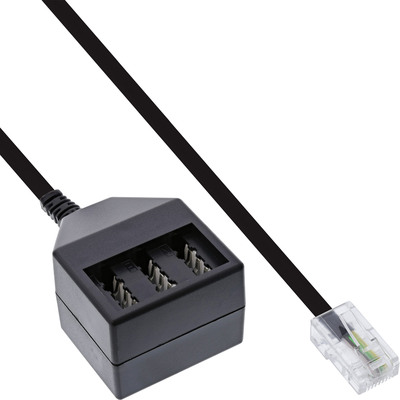 InLine® TAE Adapterkabel, RJ45 Stecker auf TAE NFN Dose, 20cm von InLine®