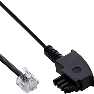 InLine® TAE-F Kabel für DSL Splitter, TAE-F ST an Western 6/2 DEC ST, 15m von InLine®