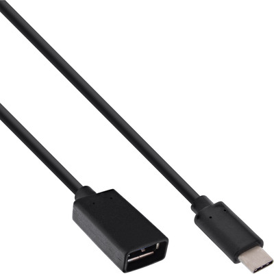 InLine® USB 3.2 Gen.1x2 Adapterkabel, USB-C Stecker an A Buchse, 0,15m von InLine®