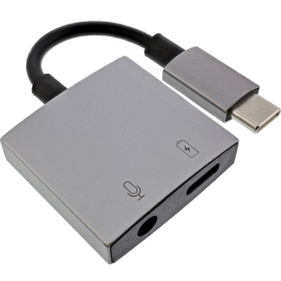 InLine® USB-C Audio Adapterkabel, USB-C zu 3,5mm Buchse + PD 30W von InLine®