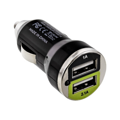 InLine® USB KFZ Ladegerät Stromadapter, 12/24VDC zu 5V DC/2.1A, Mini von InLine®