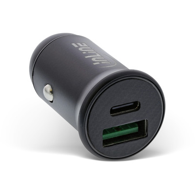 InLine® USB KFZ Stromadapter PD, 12/24V USB-A + USB-C, max. 60W, schwarz von InLine®
