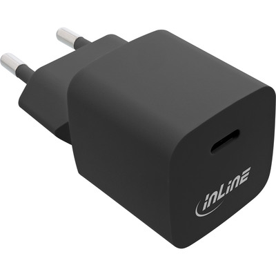 InLine® USB Netzteil, GaN Ladegerät Single USB-C, 33W, schwarz von InLine®