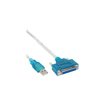 InLine® USB zu 25pol parallel, Drucker-Adapterkabel, 1,8m von InLine®