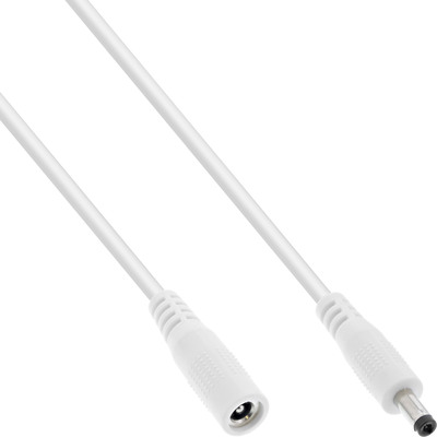 InLine® Verlängerungskabel, DC Stecker 4,0x1,7mm, weiß, 3m von InLine®