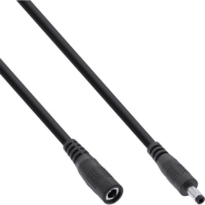 InLine® Verlängerungskabel, DC Stecker 4,0x1,7mm, schwarz, 2m von InLine®