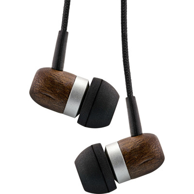 InLine® woodin-ear, In-Ear Headset mit Kabelmikrofon und Funktionstaste, Walnuss von InLine®