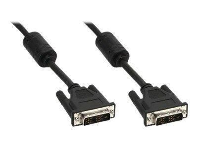 InLine DVI-D Kabel 2m, digital 18+1 Stecker / Stecker, Single Link, 2 Ferrite... von InLine®