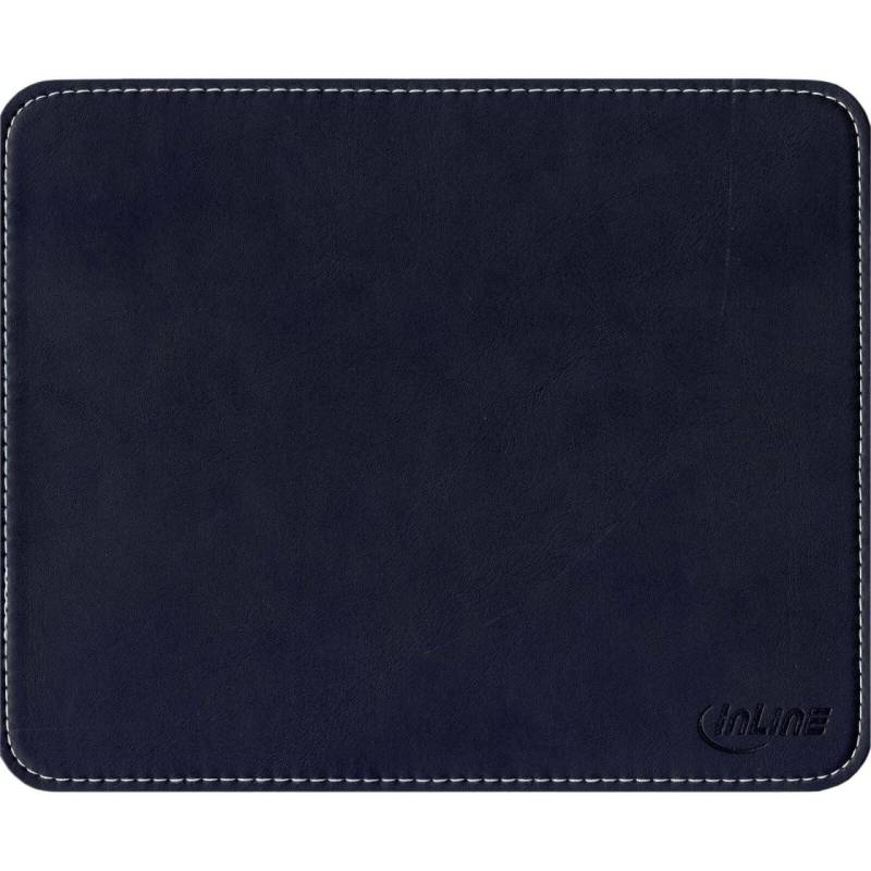 InLine Maus-Pad Premium Kunstleder schwarz, 250x220x3mm von InLine®