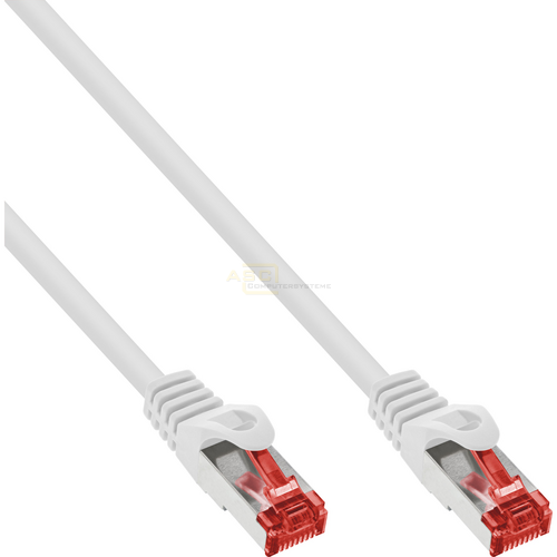 Patchkabel Cat.6 S/FTP (PiMf) 250MHz RJ45  50m      weiß von InLine®