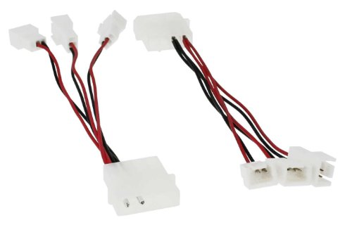 10 Stück Lüfter Adapterkabel, InLine, 12V auf 5V, für 3 Lüfter von InLine