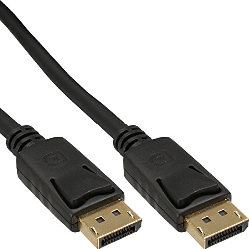 10er Set InLine® DisplayPort Kabel, schwarz, vergoldete Kontakte, 2m von InLine