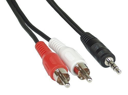 3 Stück Audiokabel Stereo, 1x 3,5mm Klinke St./2x Cinch St., 3,0m von InLine