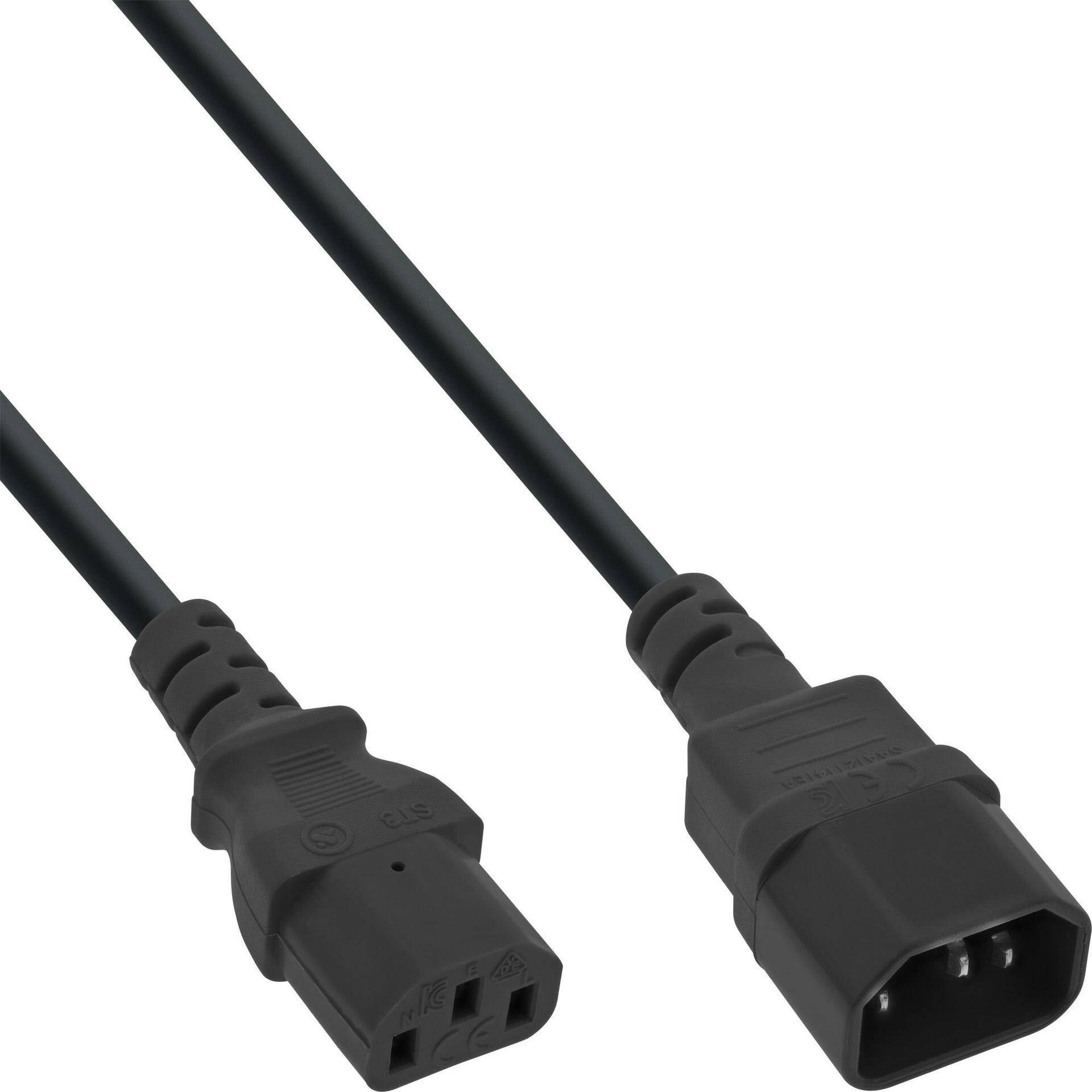 35er Bulk-Pack Kaltgeräteverlängerung - C13 auf C14 - 1,8m (B-16632) von InLine