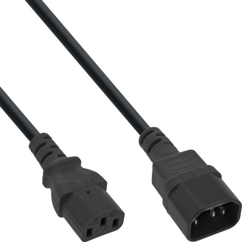 35er Bulk-Pack Kaltgeräteverlängerung - C13 auf C14 - 1,8m (B-16632) von InLine