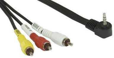 7 Stück Audio/Video Kabel, InLine®, 3,5mm 4pin Stecker auf 3x Cinch für Digitalkamcorder, 1,5m von InLine