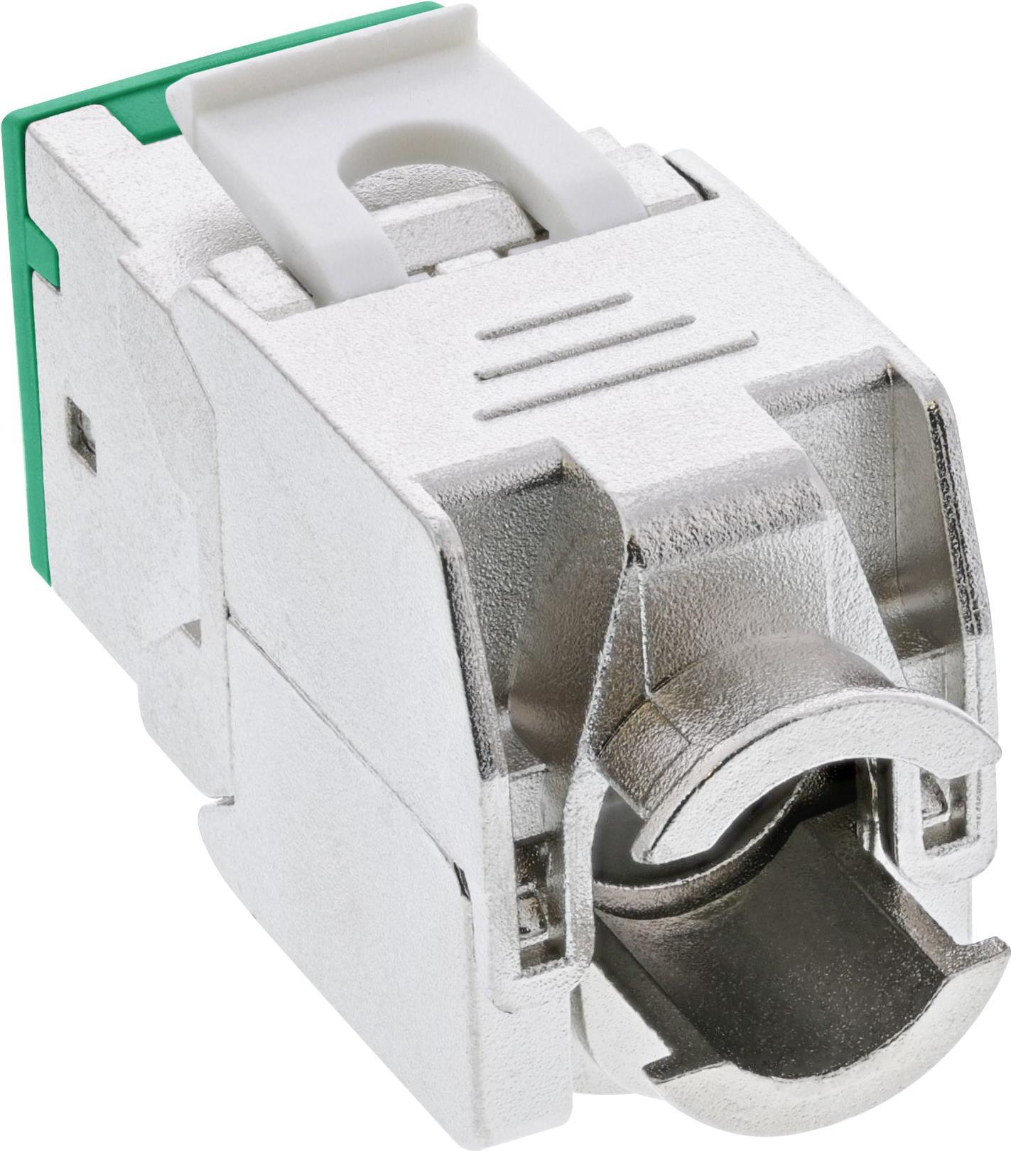 8er Pack Keystone RJ45 Buchse geschirmt Cat.6A grün (76207G) von InLine