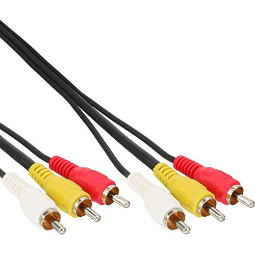 AV-Kabel (3X Cinch Stecker auf Stecker, 1m) von InLine von InLine