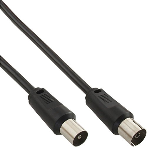 Antennenkabel - 2x geschirmt - >75dB - schwarz - 0,5m Antennenkabel - 2x geschirmt - >75dB - schwarz - 0,5m von InLine