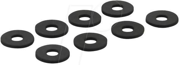 INL 00244 - Gummi-Unterlegscheiben-Set für Festplatten von InLine