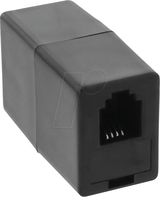 INL 69999E - Modular Kupplung, RJ10 4P4C Buchse / Buchse von InLine