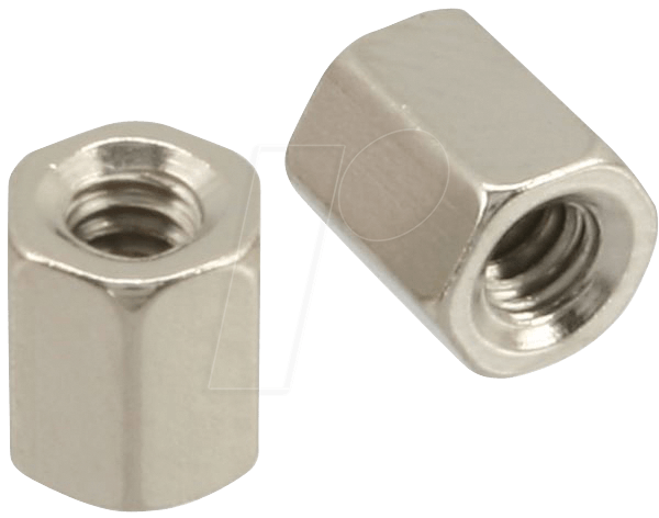 INL 77775A - Doppelmutter Set, innen UNC 4/40, 10er-Pack von InLine