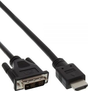 InLine 1.5m HDMI A - DVI 18+1 - HDMI - DVI - Männlich - Männlich - Schwarz - Polybag (17664E) InLine 1.5m HDMI A - DVI 18+1 - HDMI - DVI - Männlich - Männlich - Schwarz - Polybag (17664E) von InLine