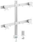 INLINE - Befestigungskit - für 4 LCD-Anzeigen - Kunststoff, Aluminium, Stahl - Fine Texture Gray - Bildschirmgröße: 43.2-81.3 cm (17-32) - Tischmontage (geöffnet) von InLine