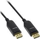 INLINE - DisplayPort-Kabel - DisplayPort (M) bis DisplayPort (M) - DisplayPort 1.4 - 10 m - Active Optical Cable (AOC), Support von 4K 120 Hz, unterstützt 8K 30 Hz (7680 x 4320) - Schwarz von InLine