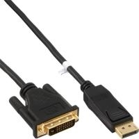 INLINE - DisplayPort zu DVI Konverter Kabel - Display Port (M) - DVI-D 24+1 (M) - 5 m - schwarz von InLine