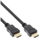 INLINE High Speed Premium - HDMI-Kabel mit Ethernet - HDMI männlich zu HDMI männlich - 12.5 m - Dreifachisolierung - Schwarz - geformt, 4K Unterstützung, 2160p-Unterstützung von InLine