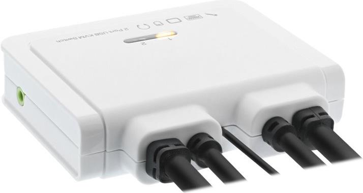 INLINE - KVM-/Audio-/USB-Switch - 2 x KVM/Audio/USB - 1 lokaler Benutzer - Desktop (B-Ware) von InLine